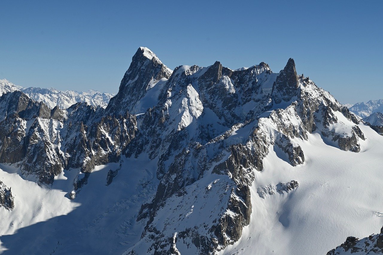 snow capped mountains, snow, winter, haute-savoie, mountain, winter sport, skis, nature