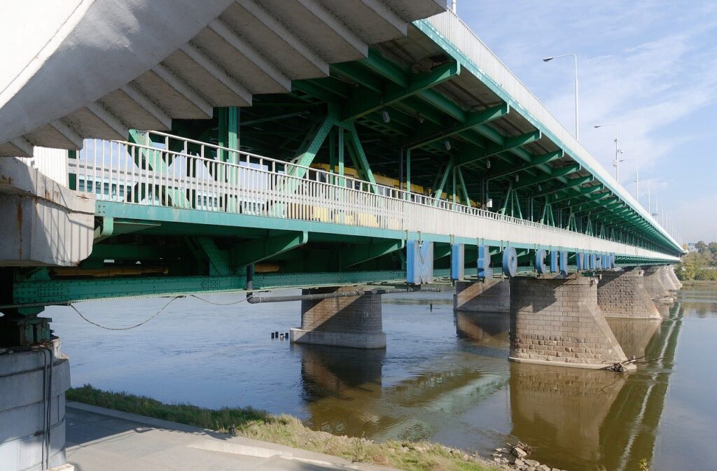 bridge, concretely, metal, lost, river, water, nature, big, urban