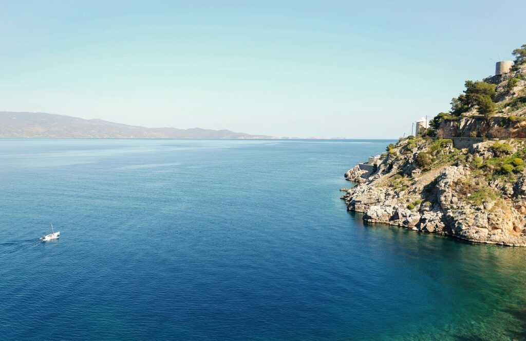 sea, mac wallpaper, coast, landscape, wallpaper hd, boat, horizon, beautiful nature, laptop wallpaper, nature, wallpaper 4k, desktop backgrounds, free background, nature background, beautiful wallpaper, naturally, cool backgrounds, free wallpaper, hydra, greece, nature wallpaper, hd wallpaper, 4k wallpaper 1920x1080, windows wallpaper, rocky, sky, 4k wallpaper, full hd wallpaper, wallpaper, sky background, island