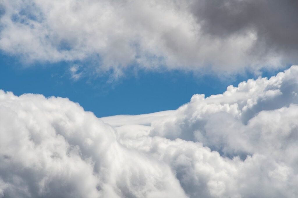 clouds, cumulus, storm, weather, nature, rain, sky