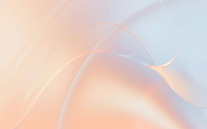 Abstract, pastel colors and flowing shapes.