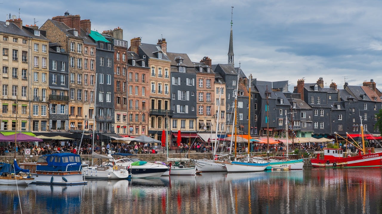honfleur, port, old port, boats, architecture, nostalgia, postcard motif, tourism, city, to travel, houses, normandy, france