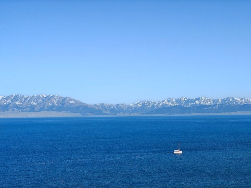 the scenery, natural, landscape, lake, nature, boat