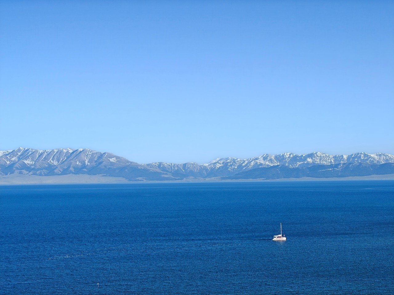 the scenery, natural, landscape, lake, nature, boat