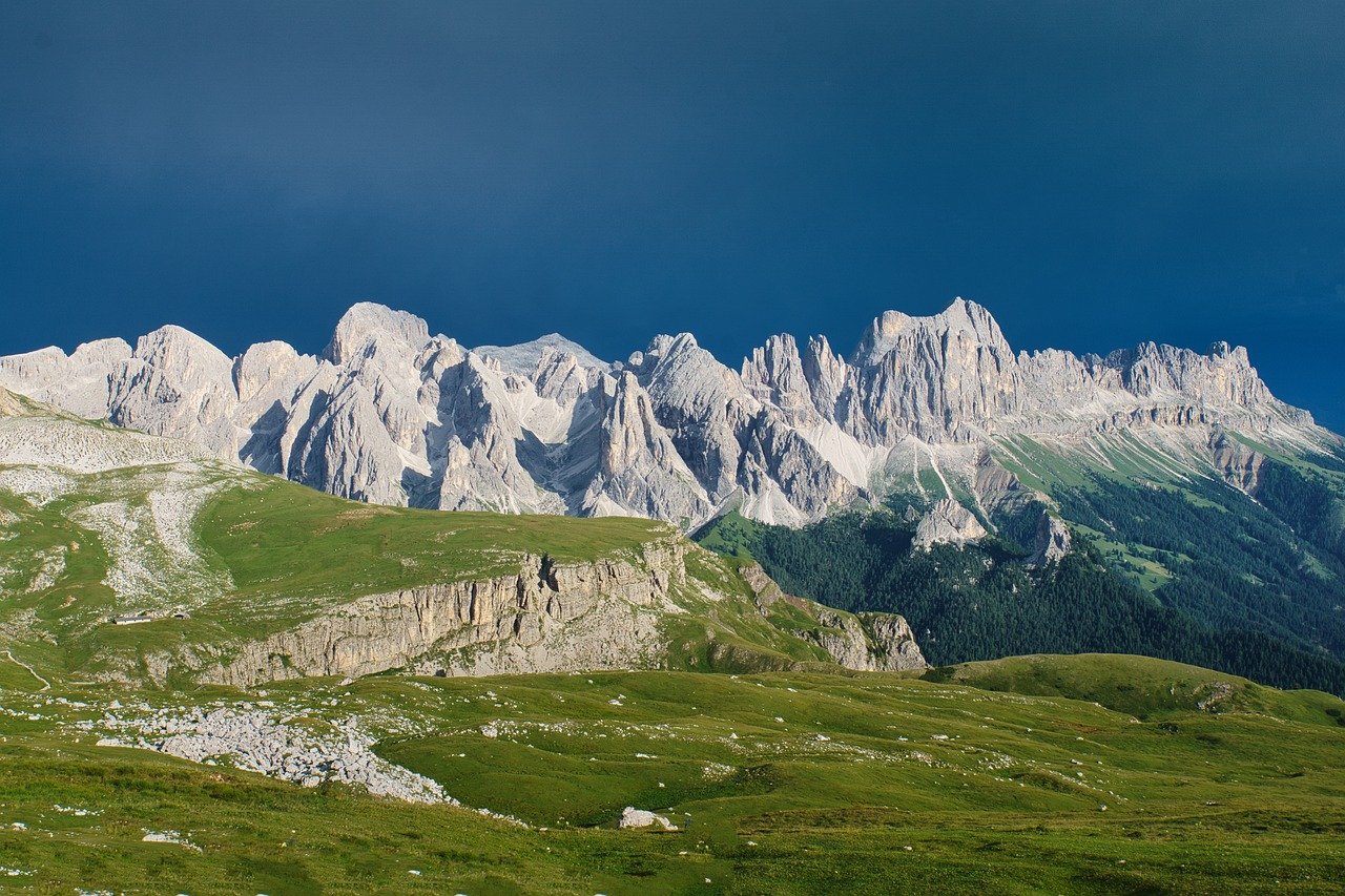 landscape, nature, alps, mountains, italy, dolomites, mountain, travel